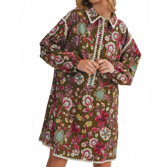 NEW &MERCI sarah dress in brown - Picture 3 of 5